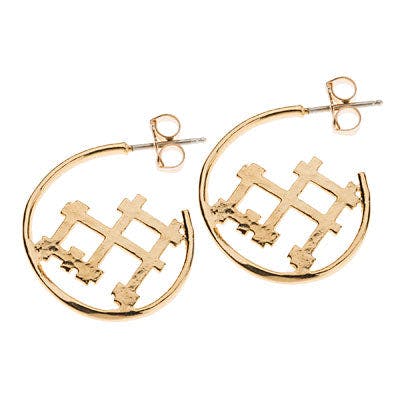 Bamboo Hoop Earrings - E1905