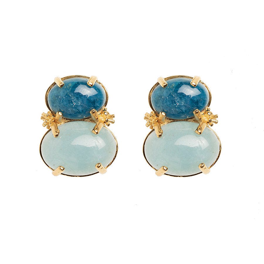 Aquamarine Deux Sprinkles Earrings