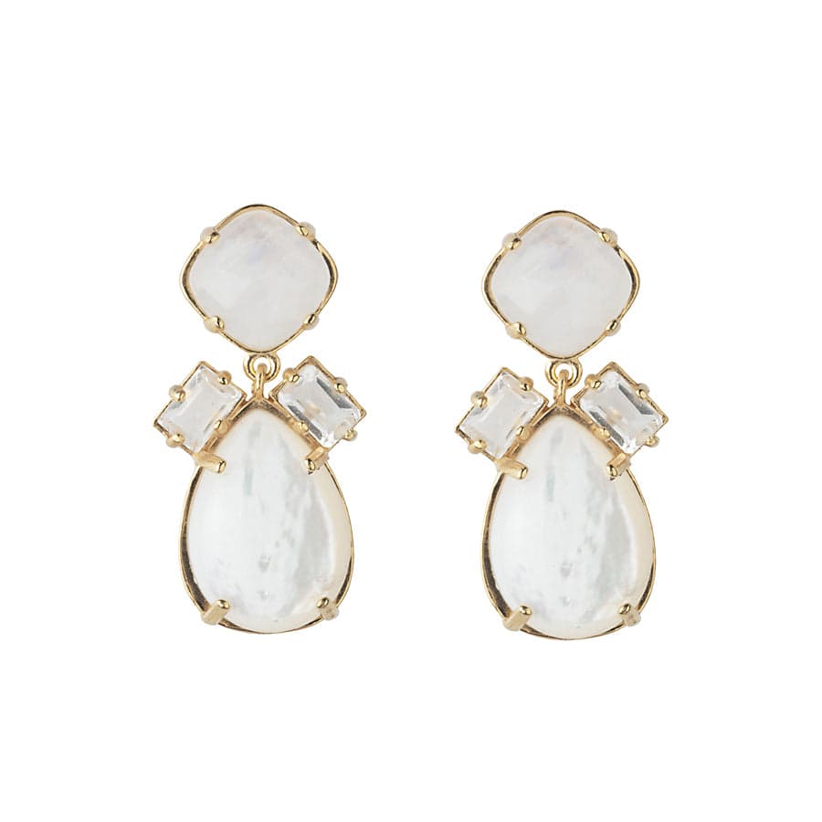 Mother of Pearl Teardrop Earrings