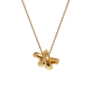 Small Knot Charm on 16 inch chain - N1308G_02b480e4-32ea-4da8-93c2-979831641fab