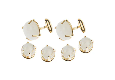 8mm Moonstone Stud Set